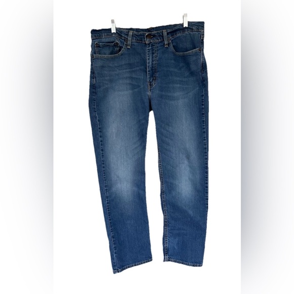 Levi's 514 Jeans Mens 36x29-measured Medium Wash Straight Stretch American Denim - Picture 2 of 16